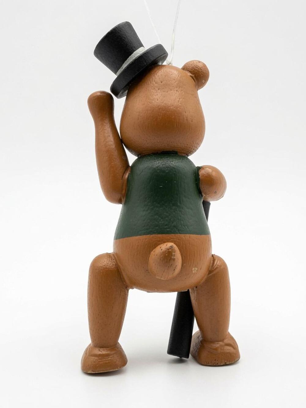 Vintage Department 56 Jointed Bear Ornament, 1990s Collectible Christmas Bear